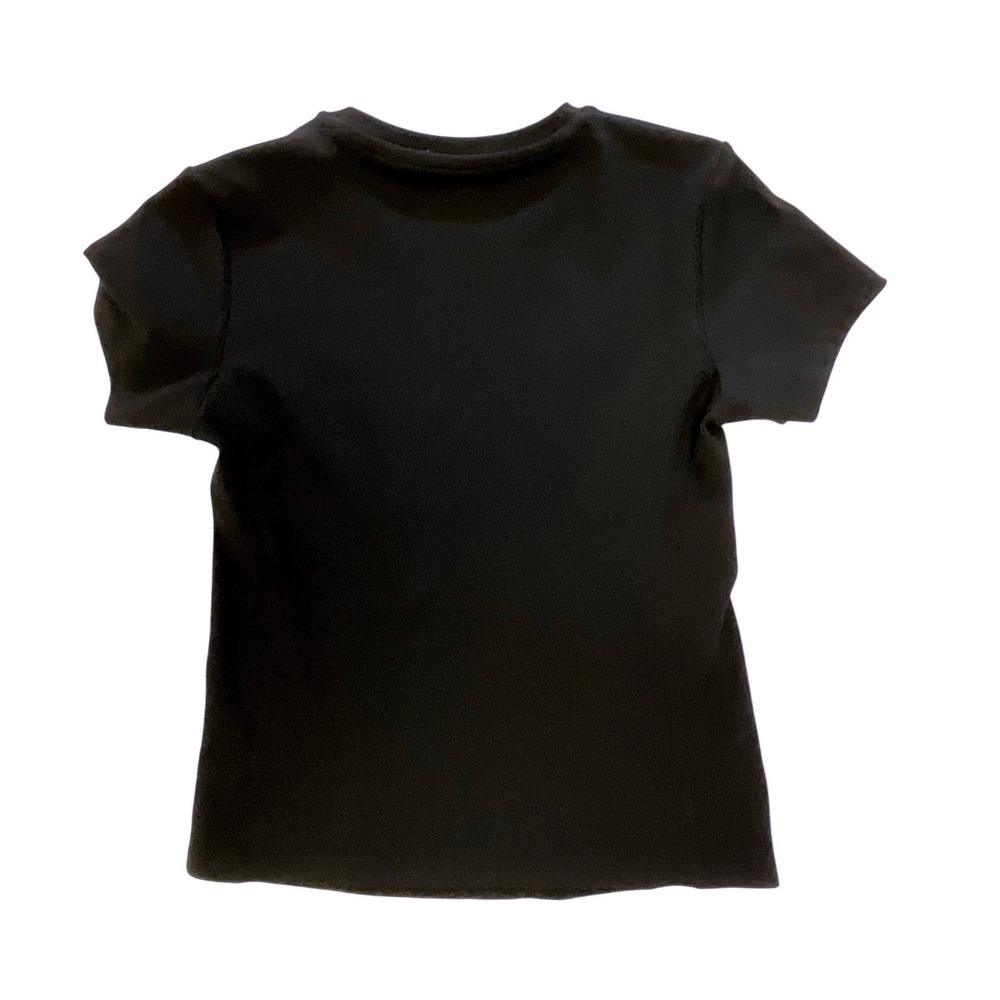 Reebok Womens Black Ribbed Performance T-Shirt Small REW2541008 Activewear Top - Picture 2 of 6